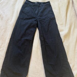 Everlane Black Flare Jeans with Wide Leg